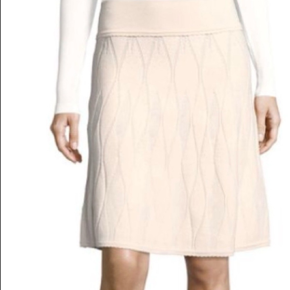 Saks Fifth Avenue Cream A-Line Skirt